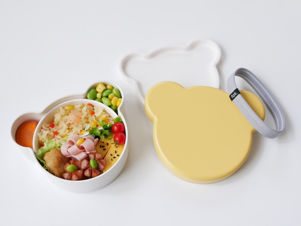 tak./タック】 キッズディッシュ ランチボックス イエロー
