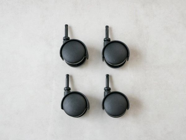 【like-it/ライクイット】クローゼットシステム用 キャスター ブラック