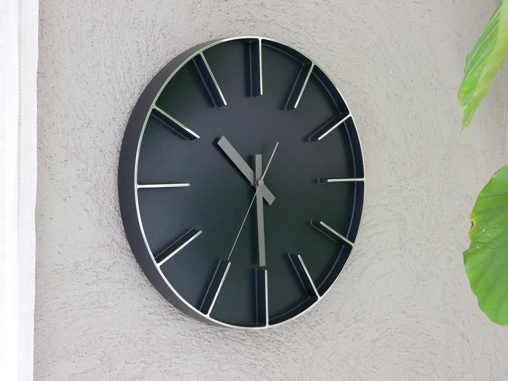 【Lemnos/レムノス】Edge Clock ブラック 35cm|ITEM - LIVING|全ての商品