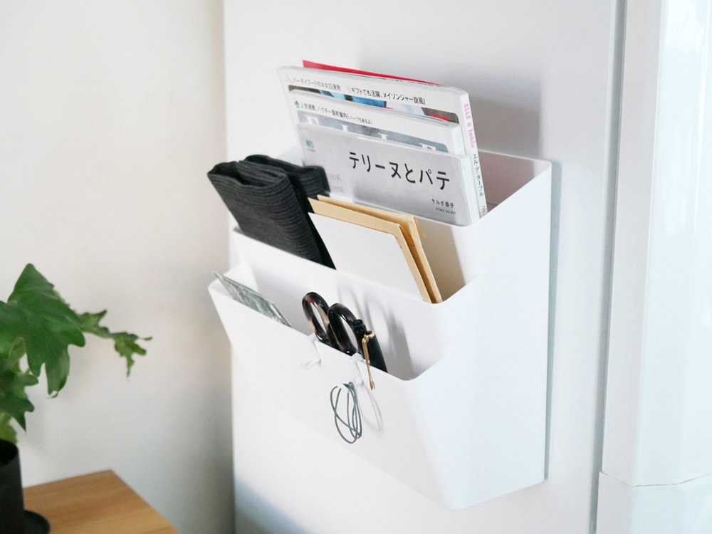 tower/タワー】冷蔵庫横マグネット収納ポケット 3段 ホワイト｜【公式】インテリア雑貨の総合通販「ひなたライフ」 54個 伝熱材 ゲーター 冷蔵庫 磁気 昇華マグネットブランク 昇華ブランク ホワイトボードの空白のマグネット 磁力 白い