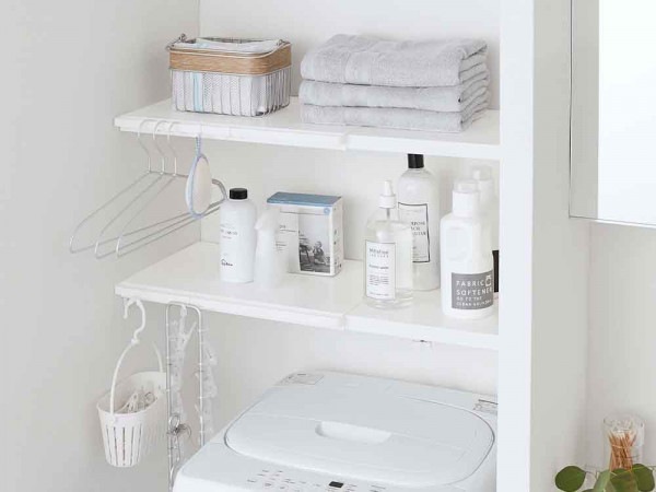 【tower/タワー】伸縮 つっぱり棒用棚板 S ホワイト|ITEM - LAUNDRY|ITEM - ALL