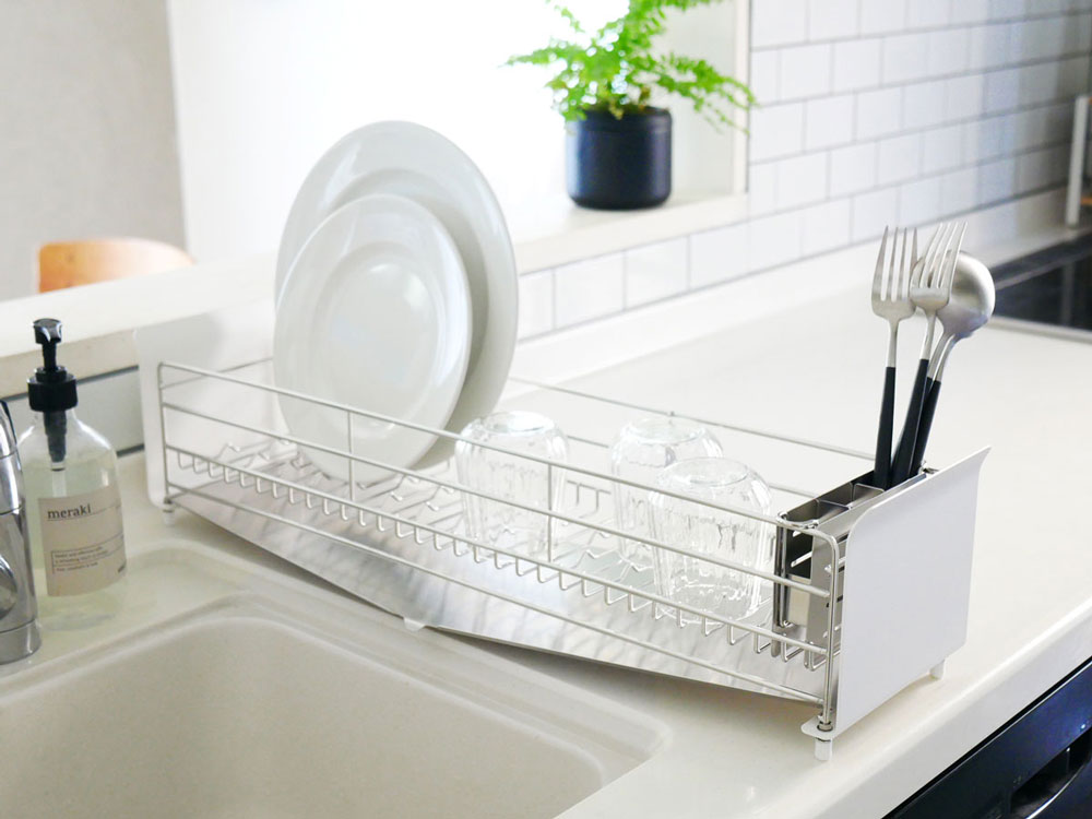 燕三条　UtaU　ウタウ　水切りラック　ロング　 ホワイト　SI-515012S 燕三条 UtaU ウタウ 水切りラック ロング ホワイト SI-515012S 燕三条