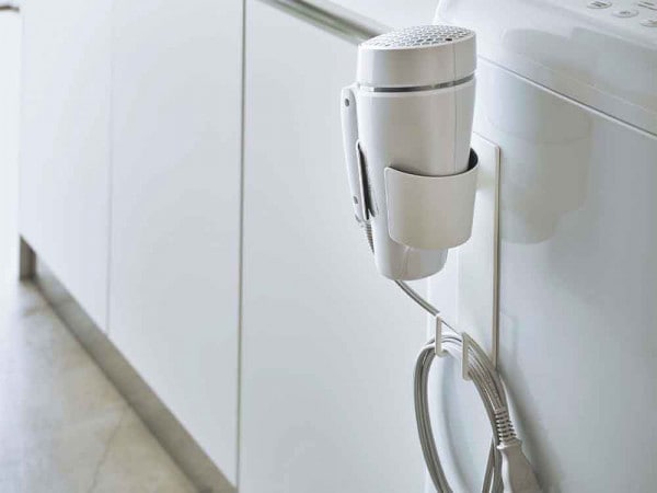 【tower/タワー】マグネットドライヤーホルダー ホワイト|ITEM - LAUNDRY|ITEM - ALL