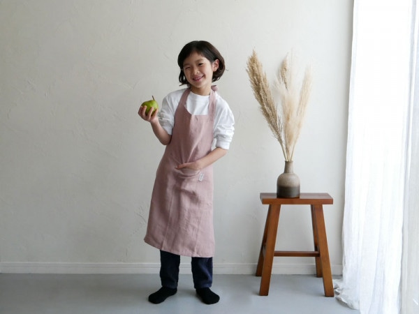 Magic Linen】リネン キッズエプロン ウッドローズ 4?7歳｜【公式