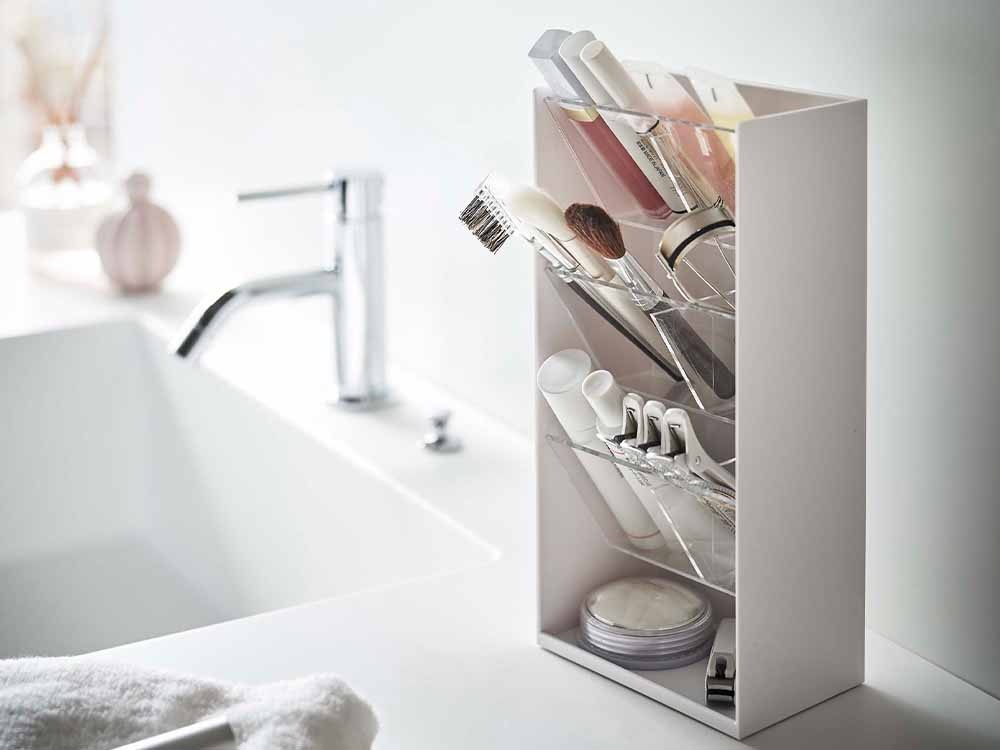 【tower/タワー】コスメ立体収納ケース ホワイト 4段|サニタリー|全ての商品