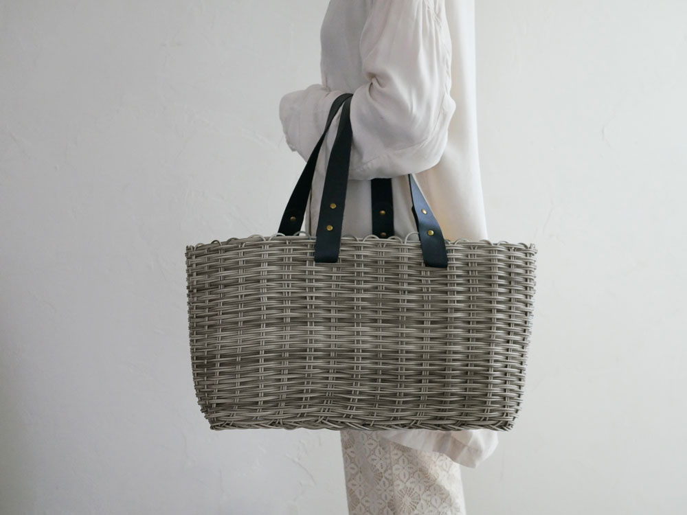【sarasa design/サラサデザイン】b2c メルカドバッグ グレー 横長|ファッション|全ての商品