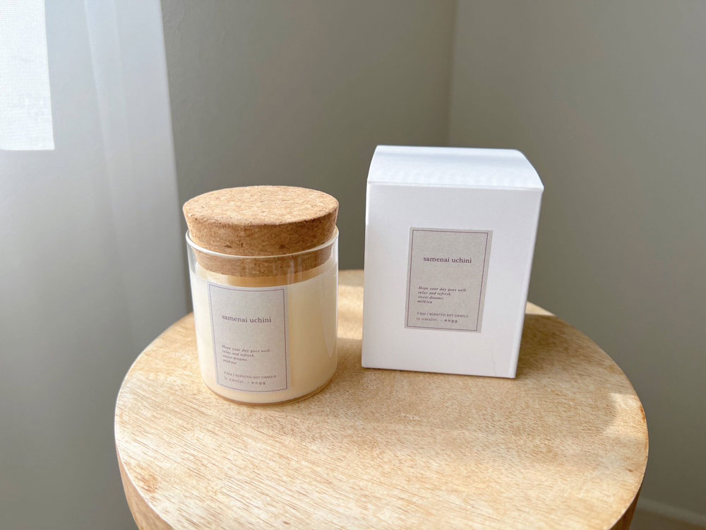 【is amulet./イズアミュレット】アロマキャンドル samenai uchini  冷めないうちに