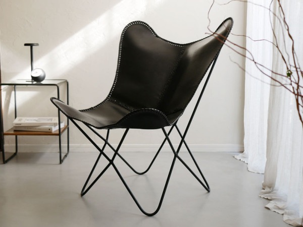 【WRAPS/ラップス 】アイアンレザーバタフライチェア WRAPS/ラップス】アイアンレザーバタフライチェア 【メーカー