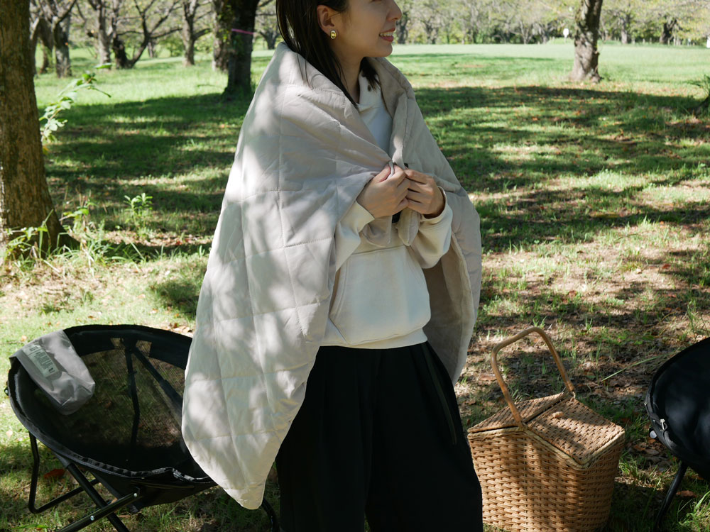 【Hinata Life】ファッションに馴染むUSBブランケット