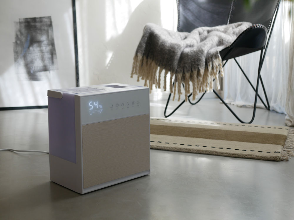 【THREEUP/スリーアップ】ハイブリッド加湿器 グランリュクス HBシリーズ ホワイト