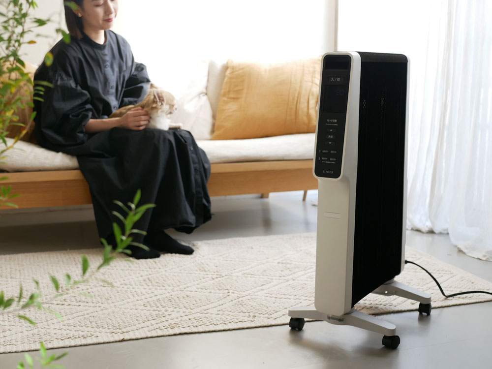 【siroca/シロカ】遠赤軽量ヒーター かるポカ ホワイト