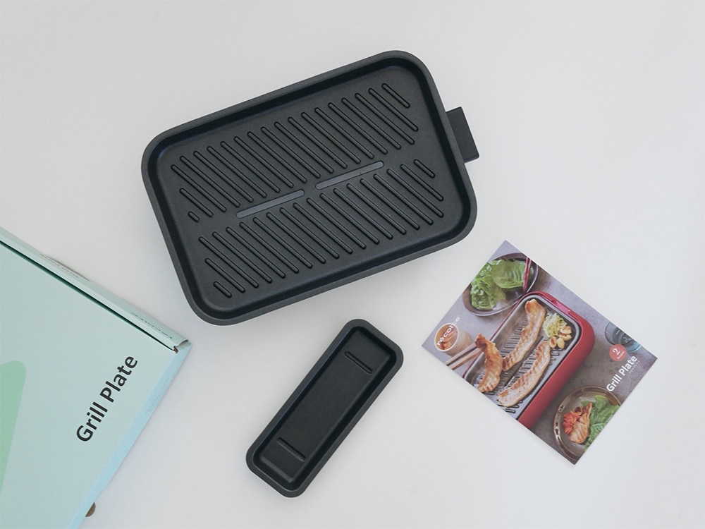 【recolte】丸洗いできるコンパクトなホットプレート用グリルプレート|全ての商品