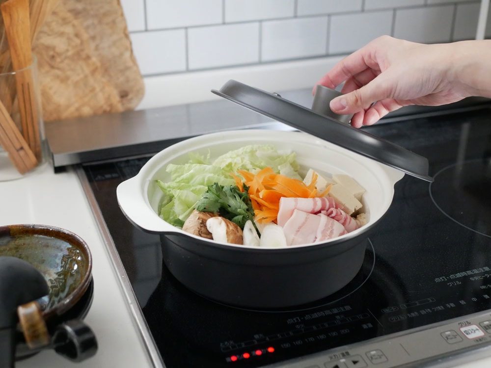 recolte】卓上IHクッキンググリドル IH対応鍋 グレー｜【公式