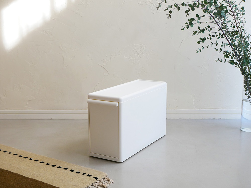 【like-it/ライクイット】組み合わせて使える収納ケース スリムL オールホワイト