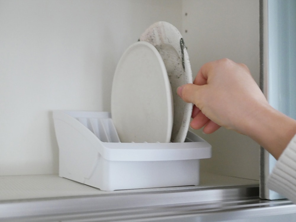 【Richell/リッチェル】食器が整う トトノ ディッシュスタンド 棚置き用 レギュラー/WH|全ての商品