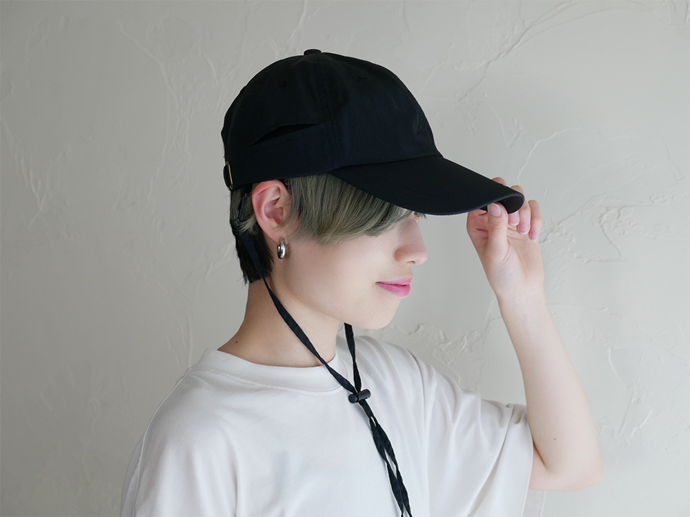 【IMPROVE/インプルーブ】TESTIFY 被る日傘 撥水機能付き キャップ ブラック|全ての商品