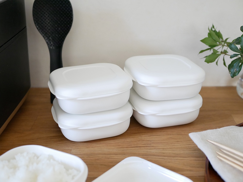 【marna/マーナ】炊き立てそのまま 極 冷凍ごはん容器 中4個セット