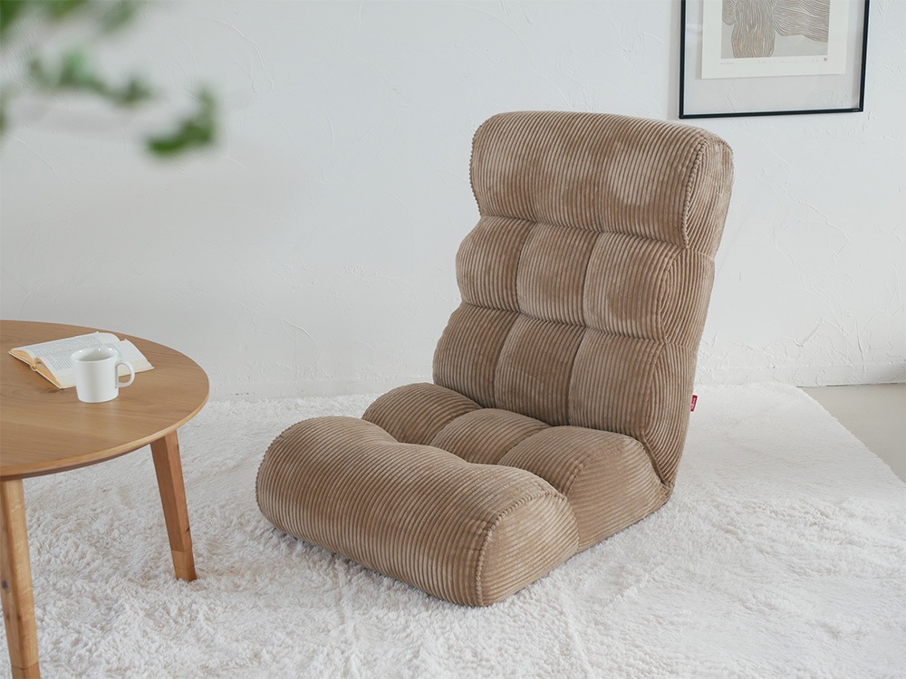 Piglet/ピグレット】ソファーみたいな座椅子 ハイタイプ ココア