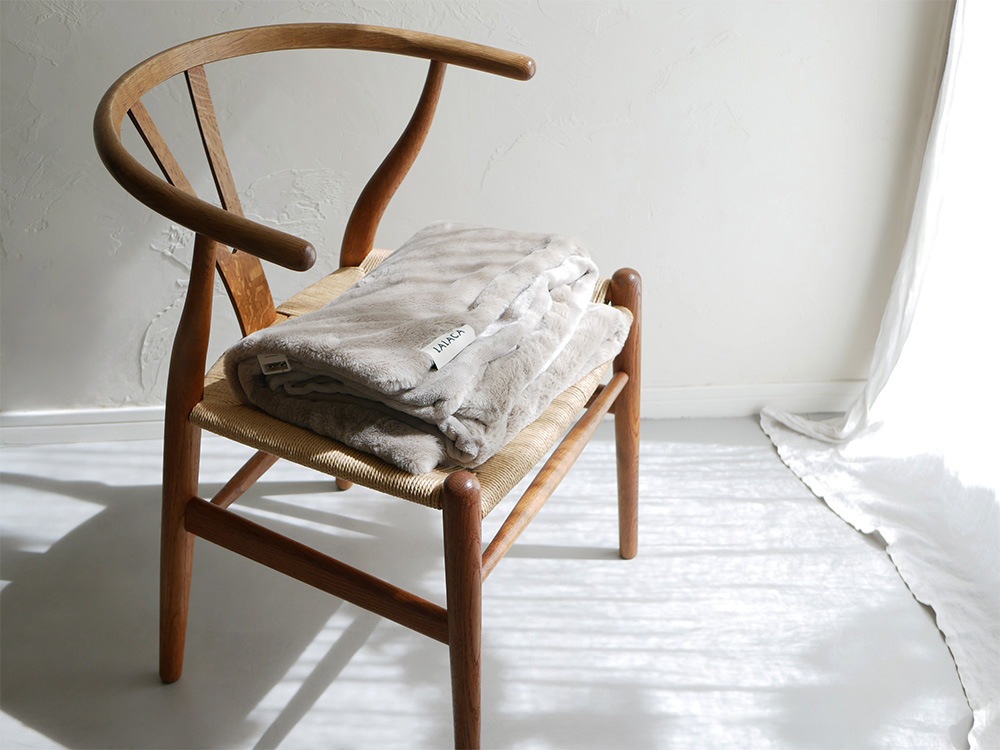 【LALACA/ララカ】洗えるなめらか素材のヒーターブランケット lounge（110cm×70cm） grege