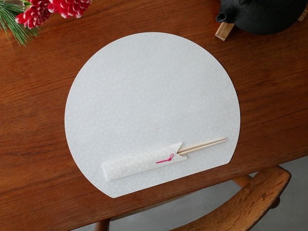 【ADVAITA】 美濃和紙のお膳敷紙お箸包みセット 梅日和