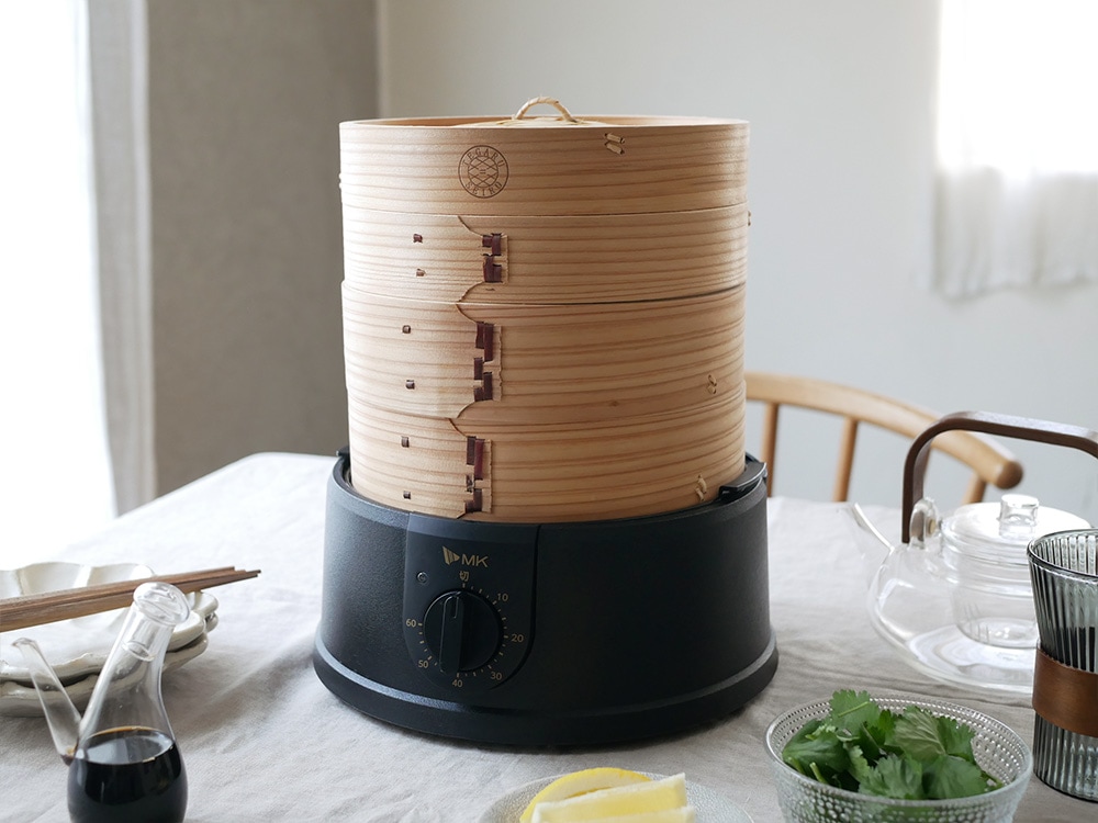 ほったらかし電気せいろ」 18㎝タイプ ブラック｜【公式】インテリア