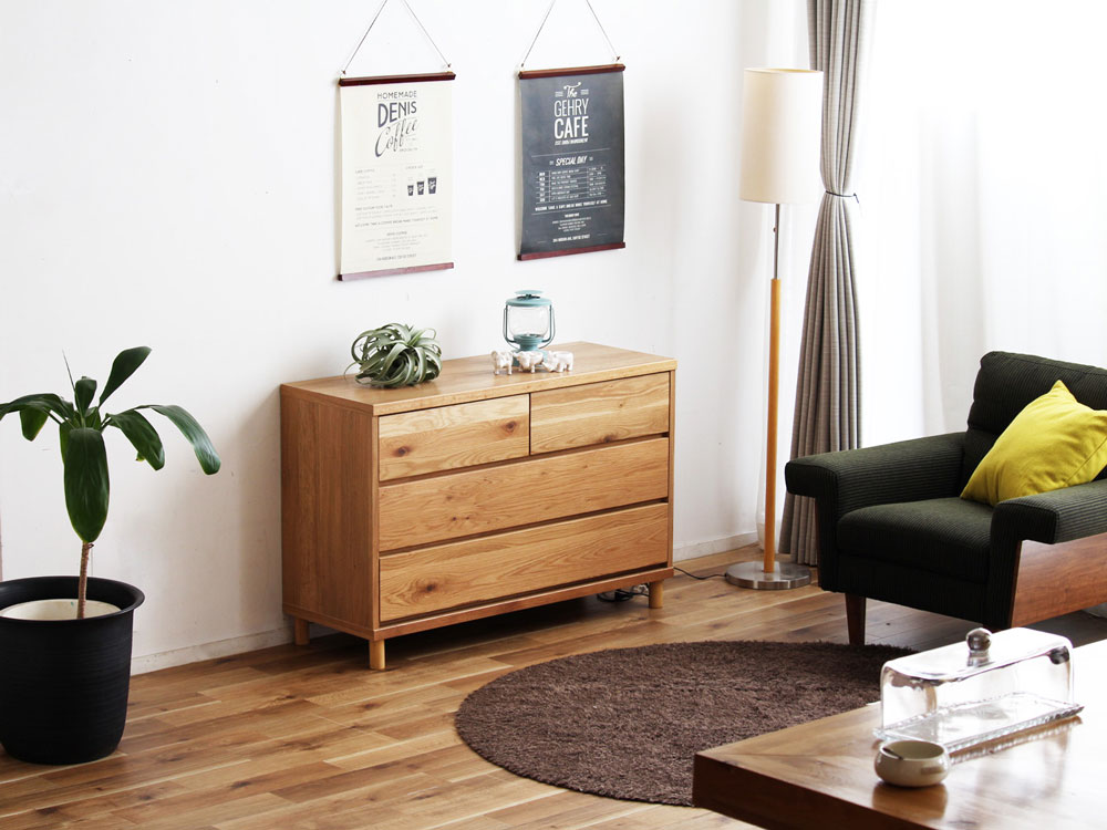 HT/エイチティー】天然木のチェスト 幅110｜【公式】インテリア雑貨の