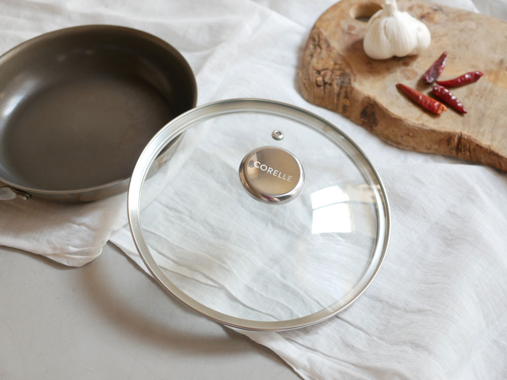 【CORELLE/コレール】こびりつきにくい次世代フライパン 専用ガラス蓋 20cm