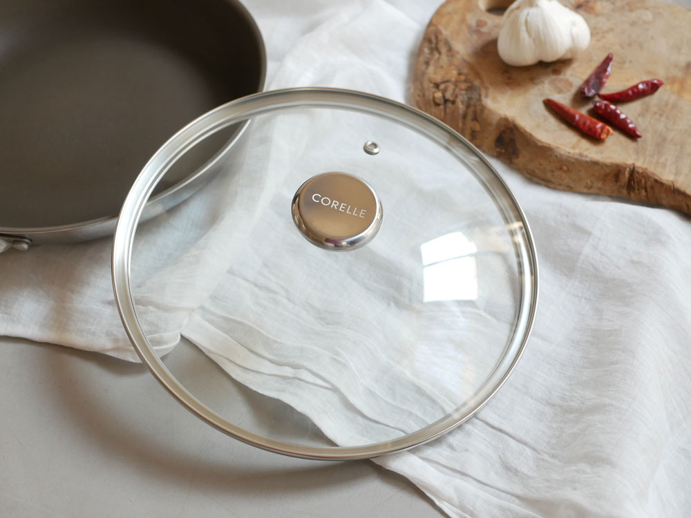【CORELLE/コレール】こびりつきにくい次世代フライパン 専用ガラス蓋 24cm