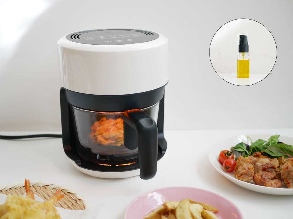 【CCP/シーシーピー】ガラスノンフライオーブン pottil ホワイト 《 HinataLife限定セット》