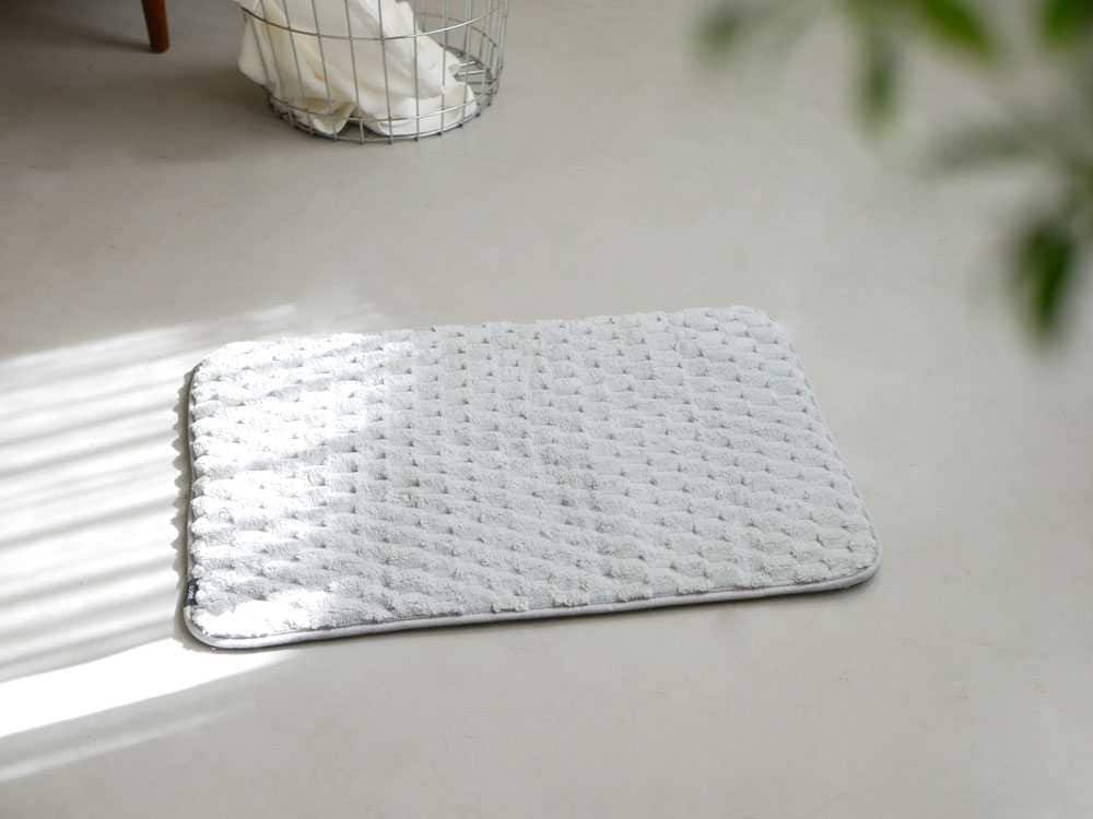 【CB JAPAN/シービージャパン】カラリポコ バスマット Ｍ 1枚組 グレー