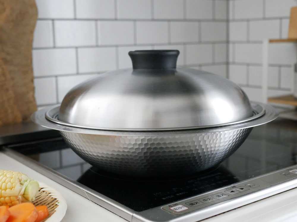 【Arnest/アーネスト】 卓上鍋＆蒸し器Hinatalife限定セット 30cm