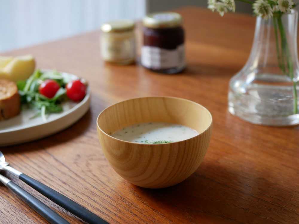 【木の器】食洗機対応 天然木のマルチボール S 丸形 ナチュラル