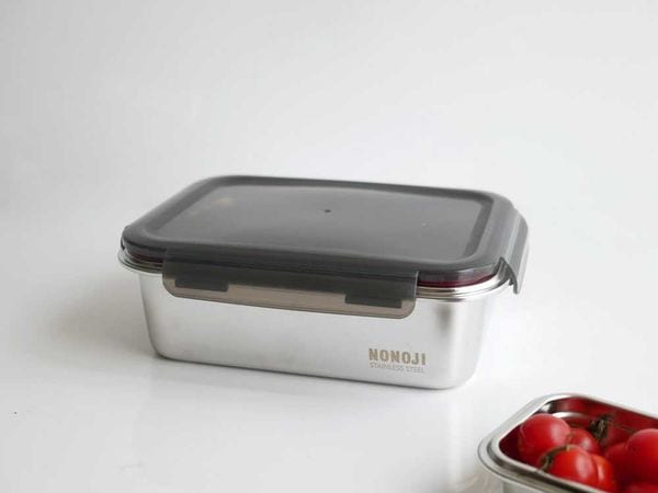 【ののじ】電子レンジ対応ステンレス保存容器 マジックコンテナ L