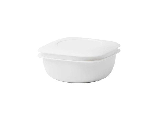 【like-it/ライクイット】蒸気で温めるごはん容器 ホワイト