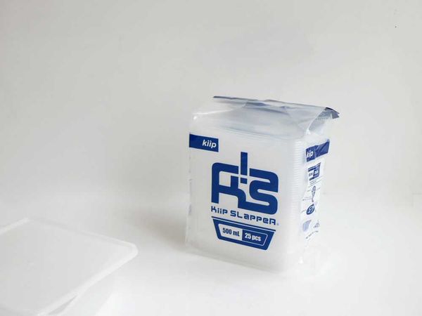 【Kiip SLappeR/キープスラッパー】気軽に使える収納スキル抜群保存容器 ナチュラルタイプ / 500ml 25個セット