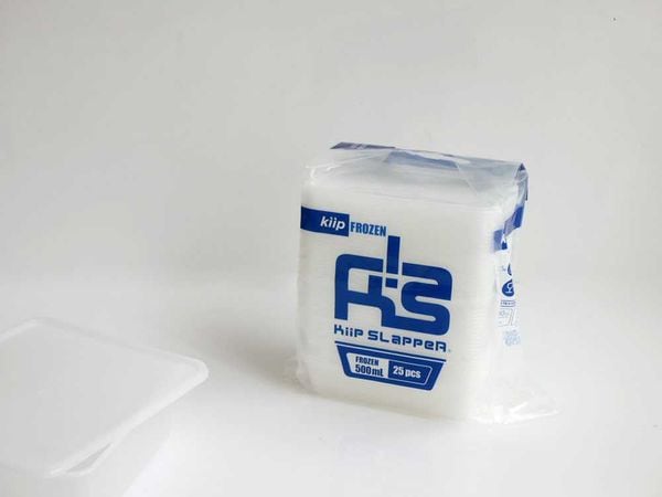 【Kiip SLappeR/キープスラッパー】気軽に使える収納スキル抜群保存容器 フローズンタイプ / 500ml 25個セット