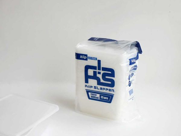 【Kiip SLappeR/キープスラッパー】気軽に使える収納スキル抜群保存容器 フローズンタイプ / 1000ml 25個セット