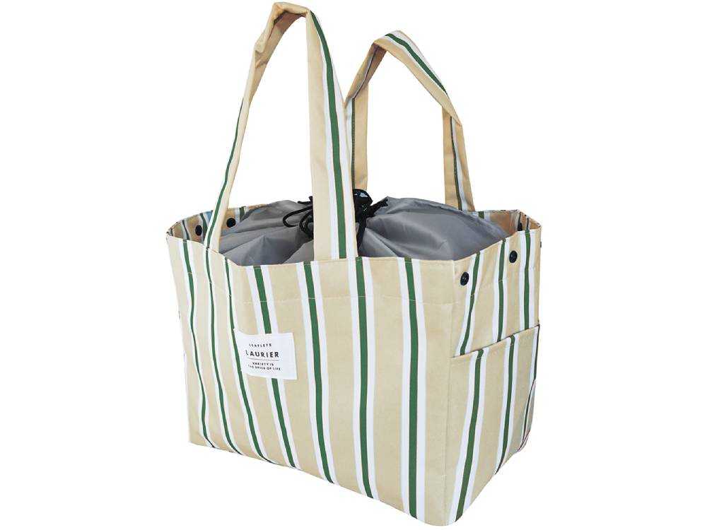 ��LAURIER/�����ꥨ�ۥ쥸�����б� ����Хå� �ݲ��Хå� Stripe Green