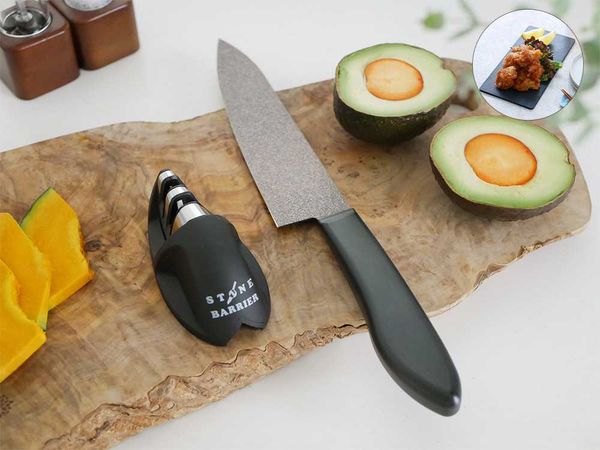 協和工業　ストーンバリア包丁　ライトタイプ&シャープナー 協和工業】 ストーンバリア包丁 ライトタイプ&シャープナー / 《カット