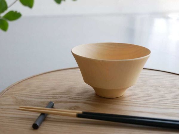【HinataLife】食洗機対応天然木の汁椀 単品 / ナチュラル