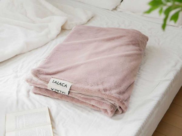 【LALACA/ララカ】洗えるなめらか素材のヒーターブランケット sleep（188cm×130cm） / pale rose pink