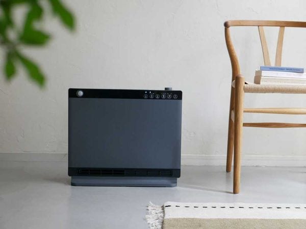 【THREE UP/スリーアップ】ハイブリッド加湿セラミックヒーターヒートワイドモイスト ブラック