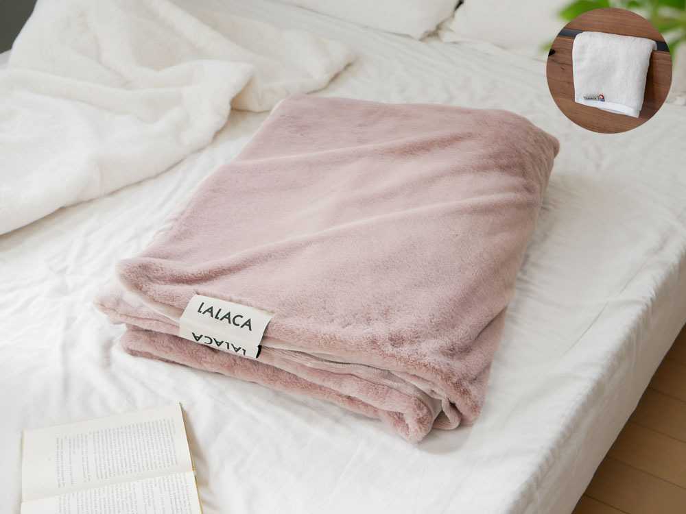 LALACA/饫ʤ餫ǺΥҡ֥󥱥å sleep188cm130cm / pale rose pinkLALACA face towel ecru - HinataLife̥åȡ