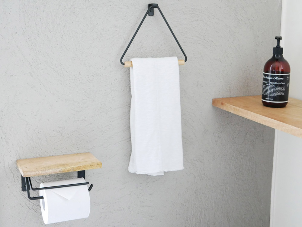 Posh Living トイレットペーパーホルダーs ウッド アイアン 公式 インテリア雑貨の総合通販 ひなたライフ アプリnew Openキャンペーン実施中