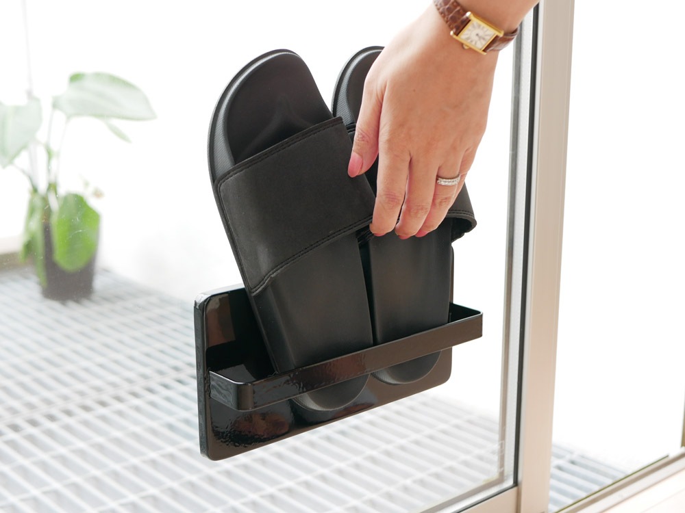 Tower ツーウェイベランダスリッパラック ブラック 公式 インテリア雑貨の総合通販 ひなたライフ アプリnew Openキャンペーン実施中