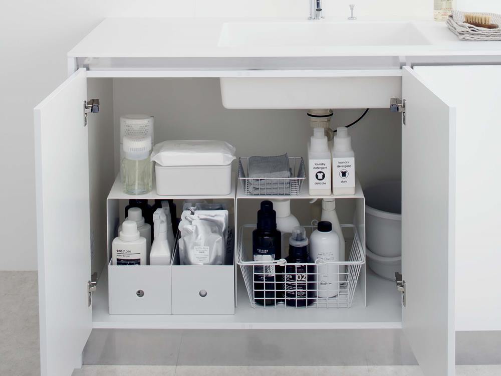 Tower 収納ボックス上ラック 2個組 ホワイト 公式 インテリア雑貨の総合通販 ひなたライフ アプリnew Openキャンペーン実施中