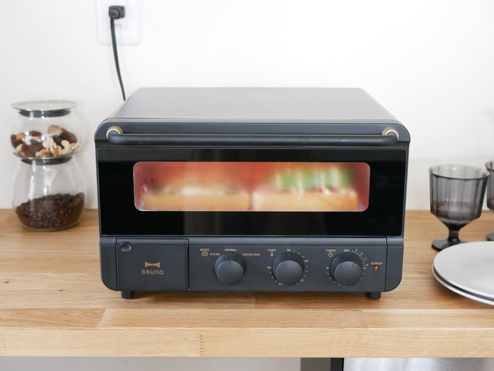 Bruno スチーム ベイク トースター ブラック 公式 インテリア雑貨の総合通販 ひなたライフ アプリnew Openキャンペーン実施中