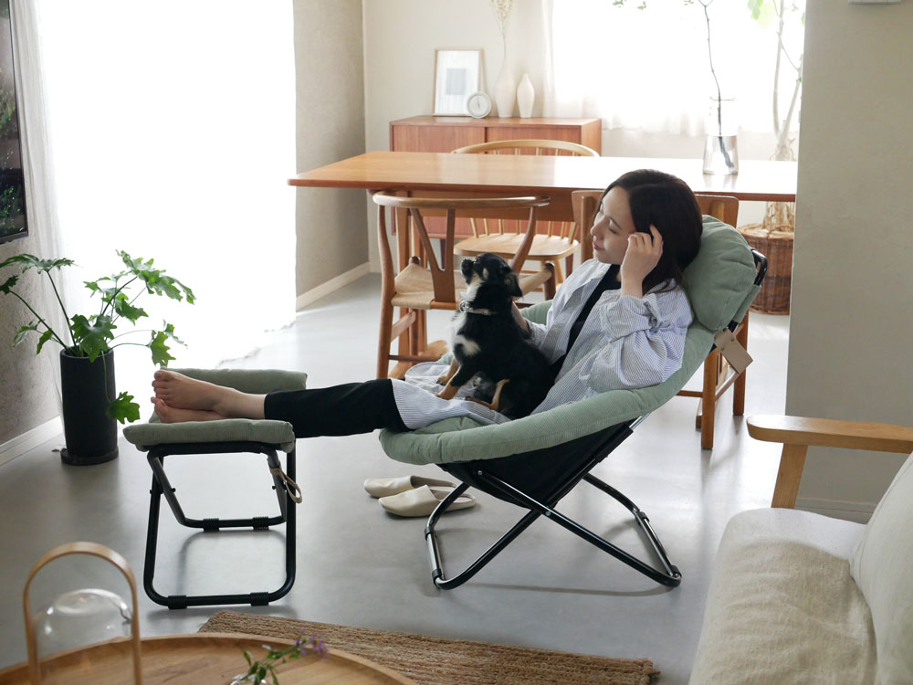 1人用折りたたみ椅子 ヒナタライフで購入 難あり