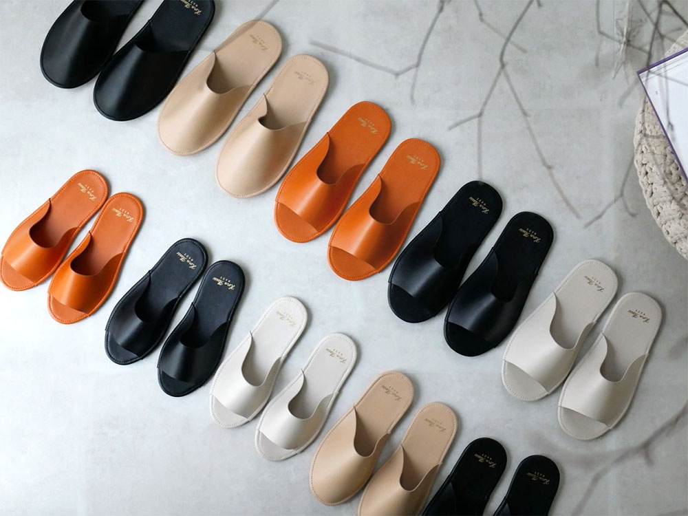 Horn Please ヴィーガンレザースリッパ ミルドリー レディース ブラック インテリア雑貨の総合通販 ひなたライフ アプリnew Openキャンペーン実施中