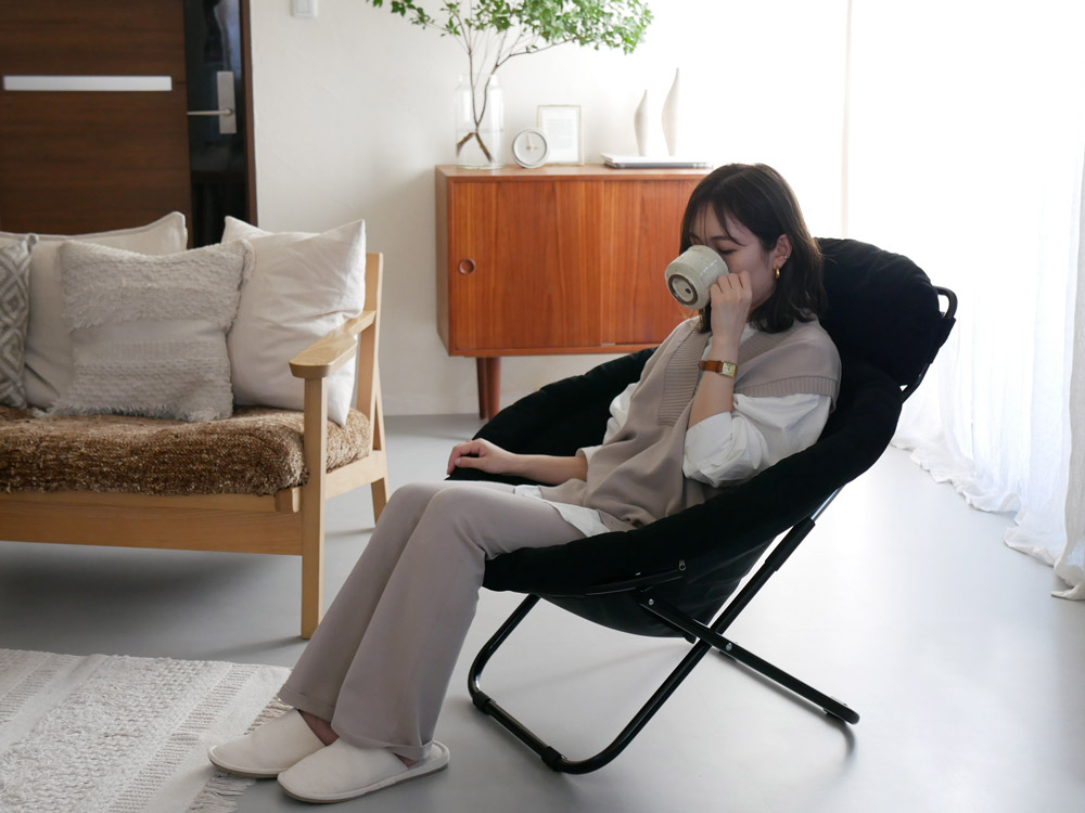 1人用折りたたみ椅子 ヒナタライフで購入 難あり